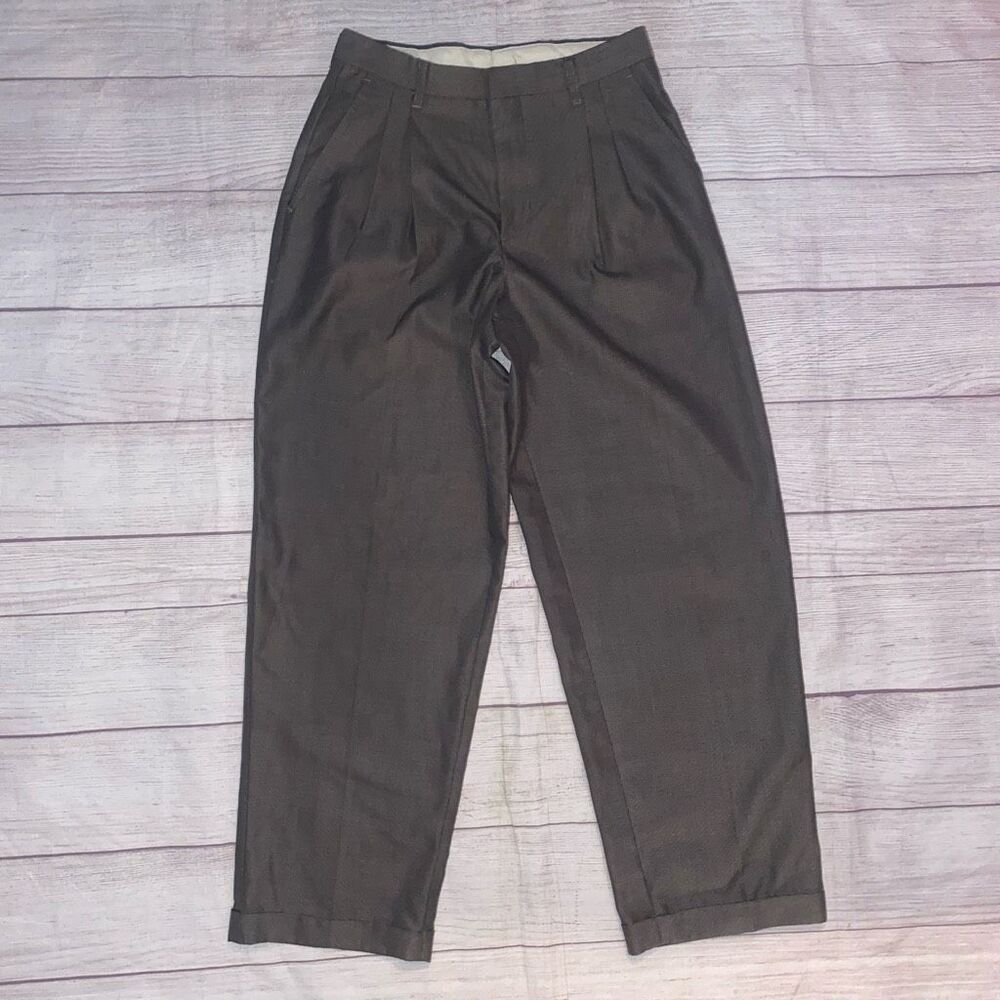 Class club youth boys 12 regular pleated cuffed dress pants grey